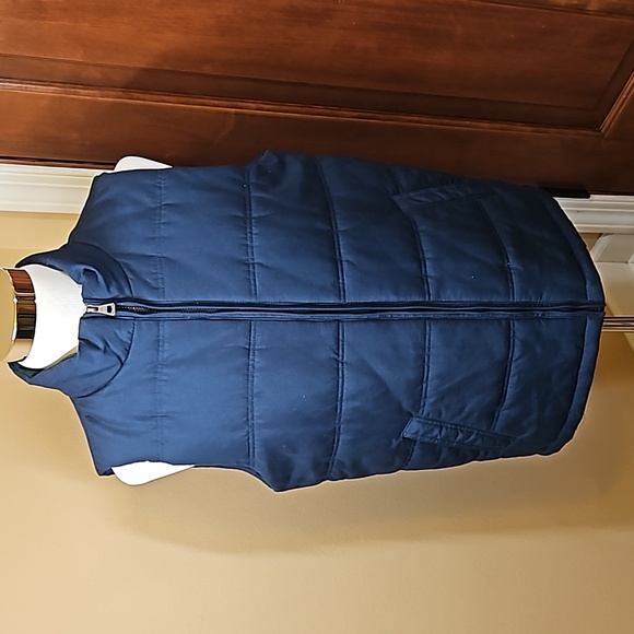 ORIGINAL WEATHERPROOF VINTAGE VEST L LARGE BLUE ZIP-UP MEN'S - Picture 1 of 8